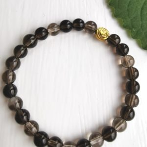 Crystal Bracelet with Smoky Quartz