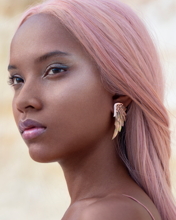 Angel wing earrings by abeloneskal