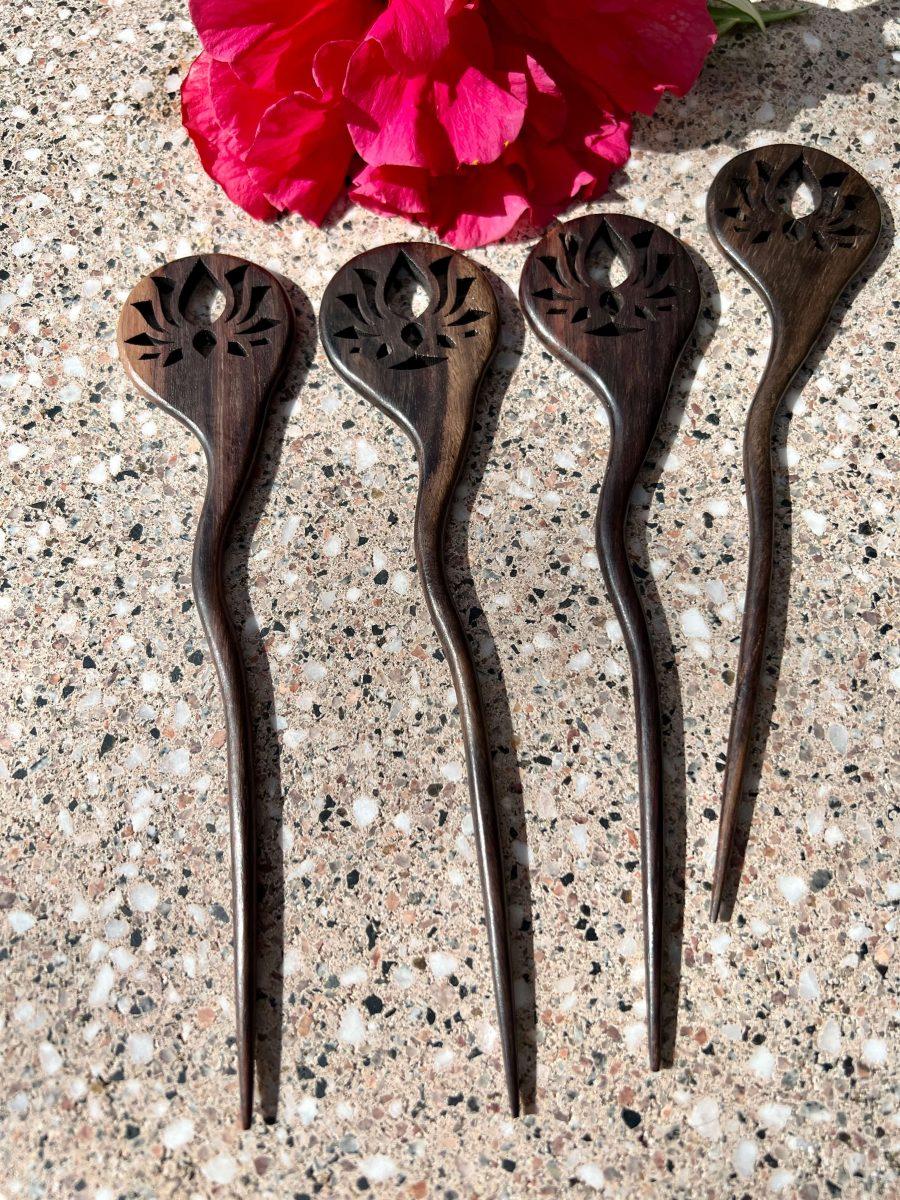 Lotus Flower Hair Stick