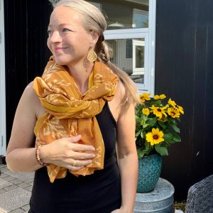 ORANGE JOY OF LIFE SCARF from byTrampenau