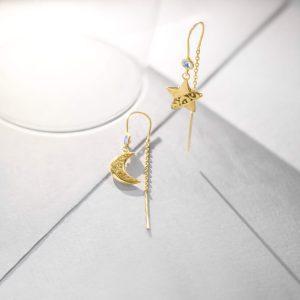 Moon Star earrings from byTrampenau